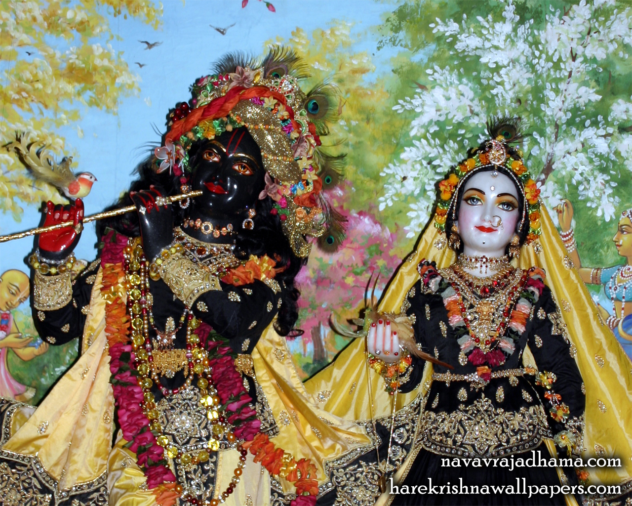 Sri Sri Radha Shyamsundar Close up Wallpaper (010) Size 1280x1024 Download