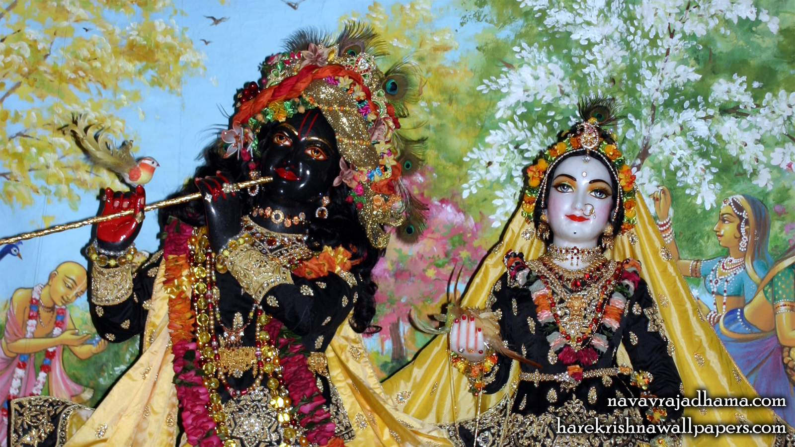 Sri Sri Radha Shyamsundar Close up Wallpaper (010) Size 1600x900 Download