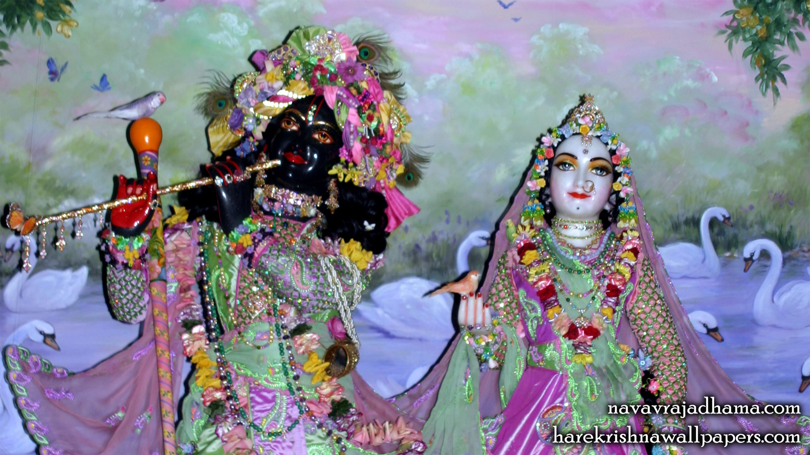 Sri Sri Radha Shyamsundar Close up Wallpaper (011) Size 1600x900 Download