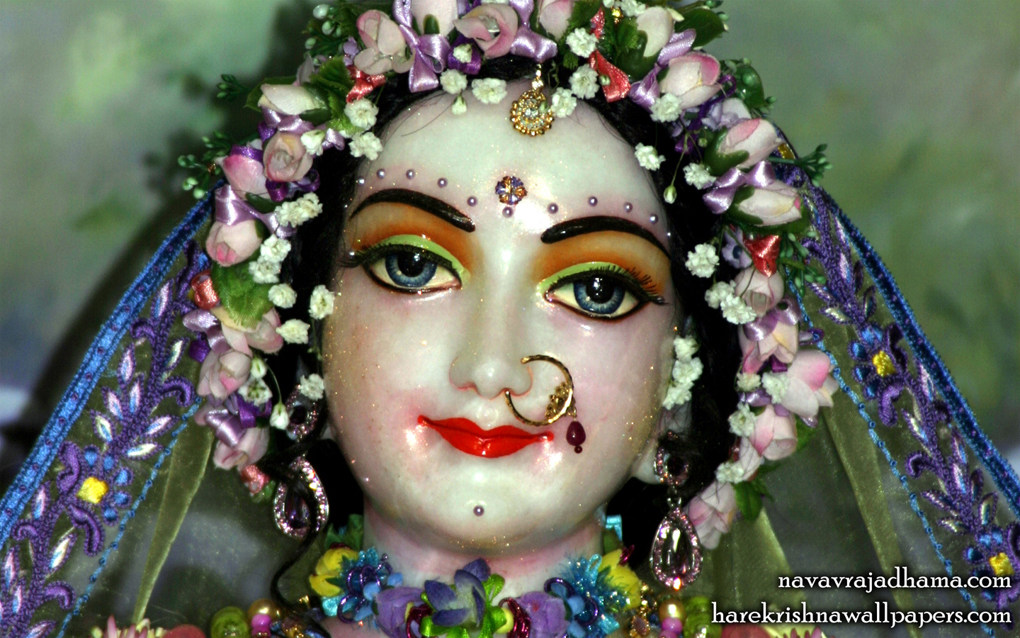 Sri Radha Close up Wallpaper (012) Size 1440x900 Download