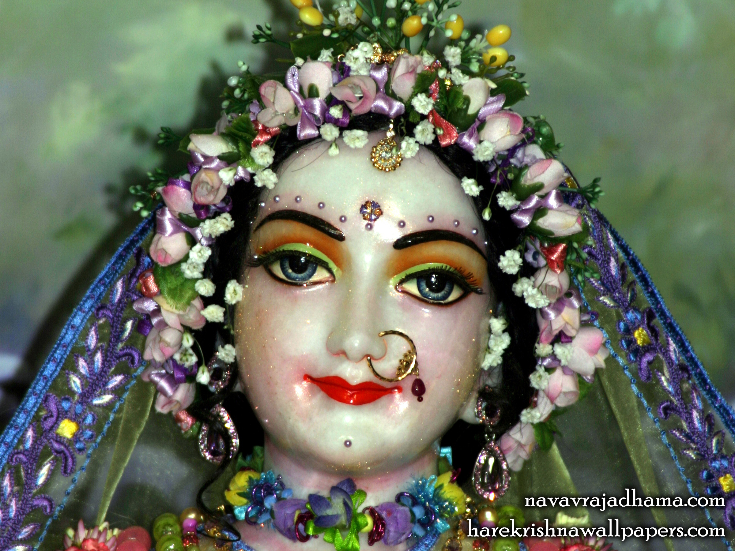 Sri Radha Close up Wallpaper (012) Size 2400x1800 Download