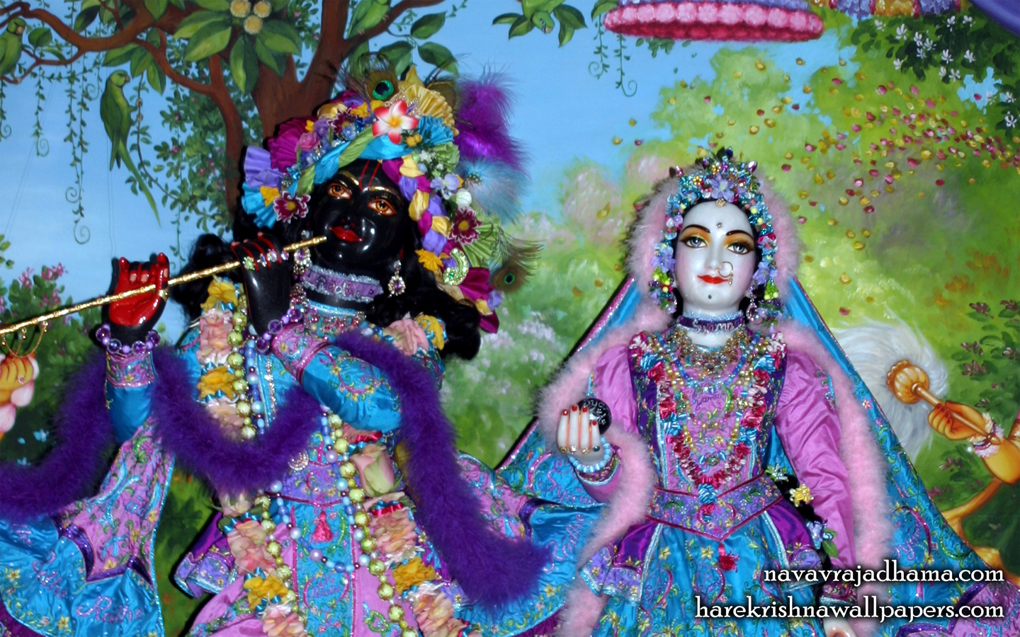 Sri Sri Radha Shyamsundar Close up Wallpaper (012) Size 1440x900 Download