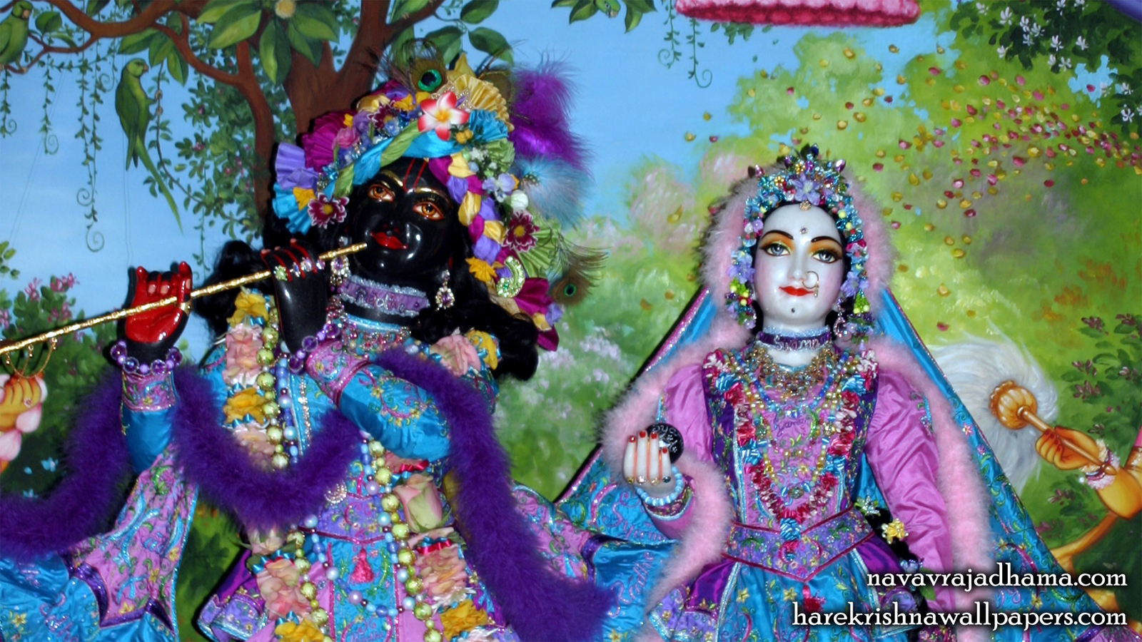 Sri Sri Radha Shyamsundar Close up Wallpaper (012) Size 1600x900 Download
