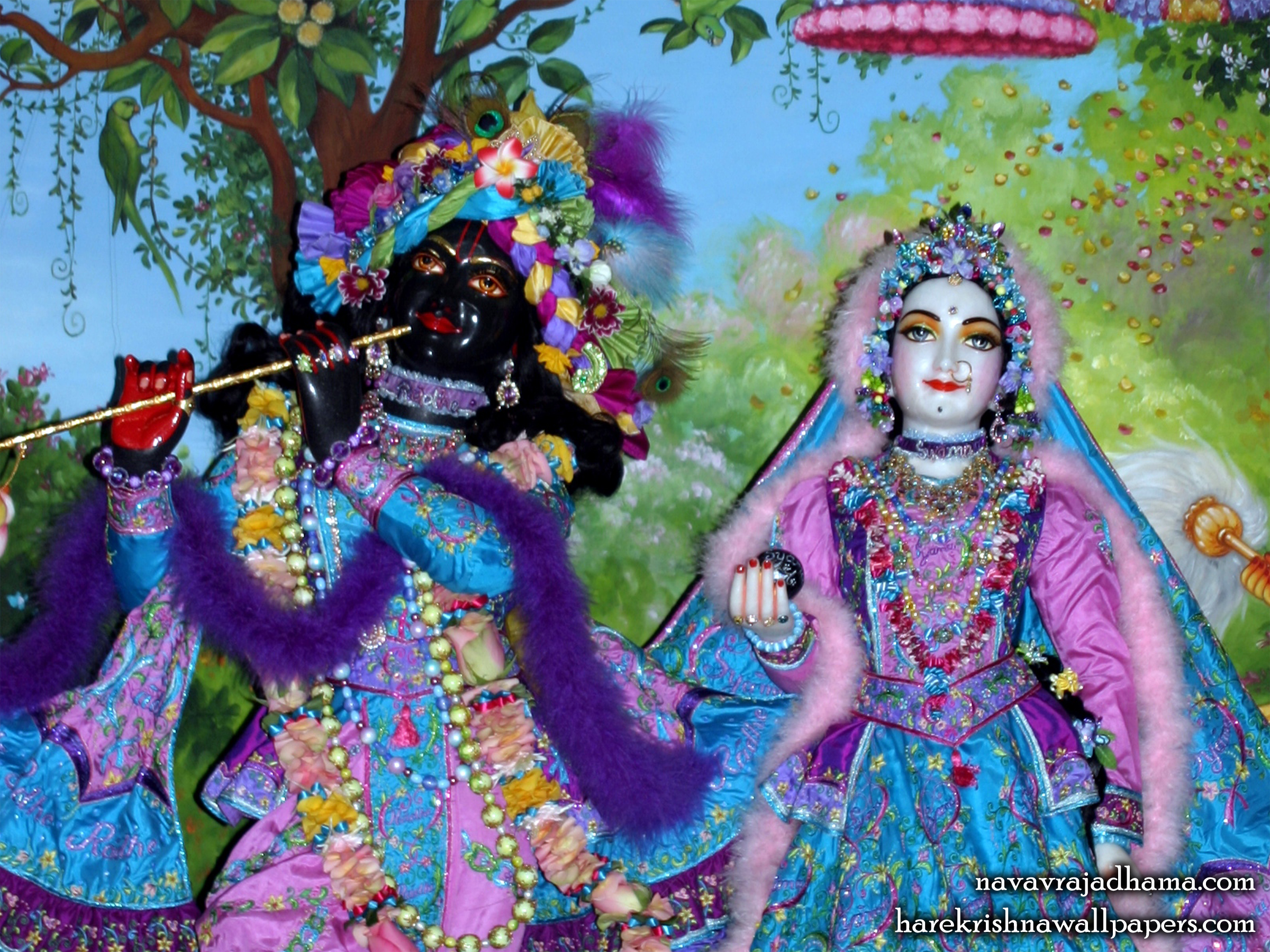 Sri Sri Radha Shyamsundar Close up Wallpaper (012) Size 2400x1800 Download