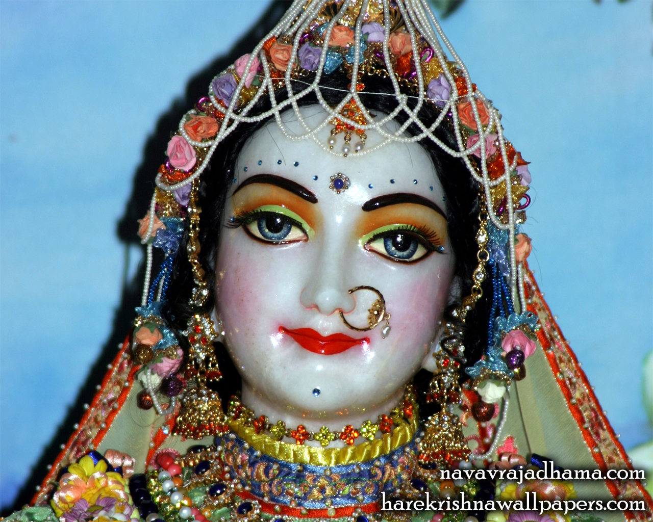 Sri Radha Close up Wallpaper (013) Size 1280x1024 Download