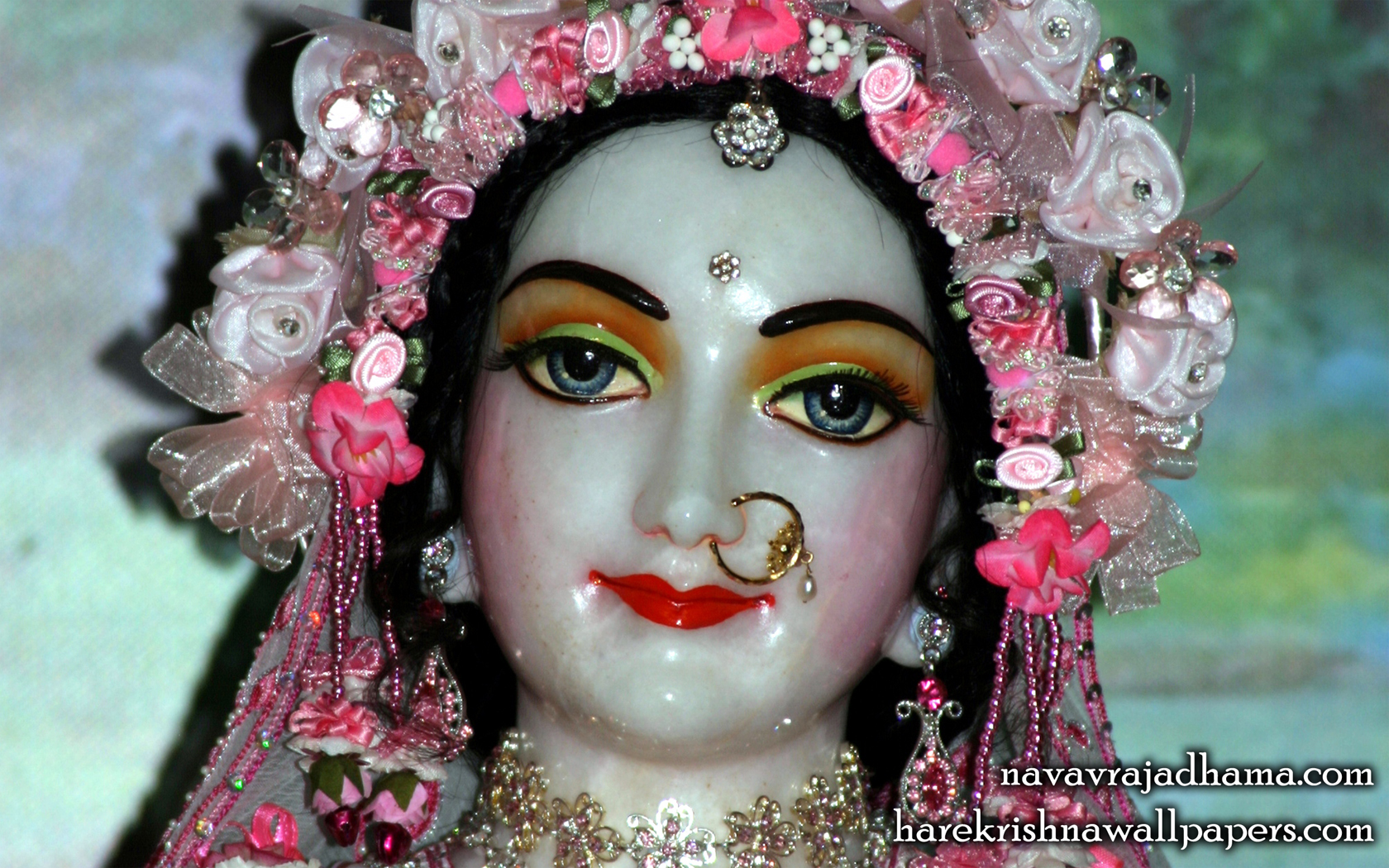 Sri Radha Close up Wallpaper (014) Size 1680x1050 Download