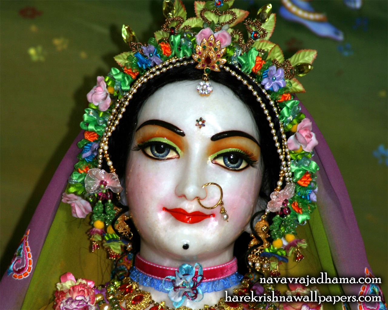 Sri Radha Close up Wallpaper (015) Size 1280x1024 Download