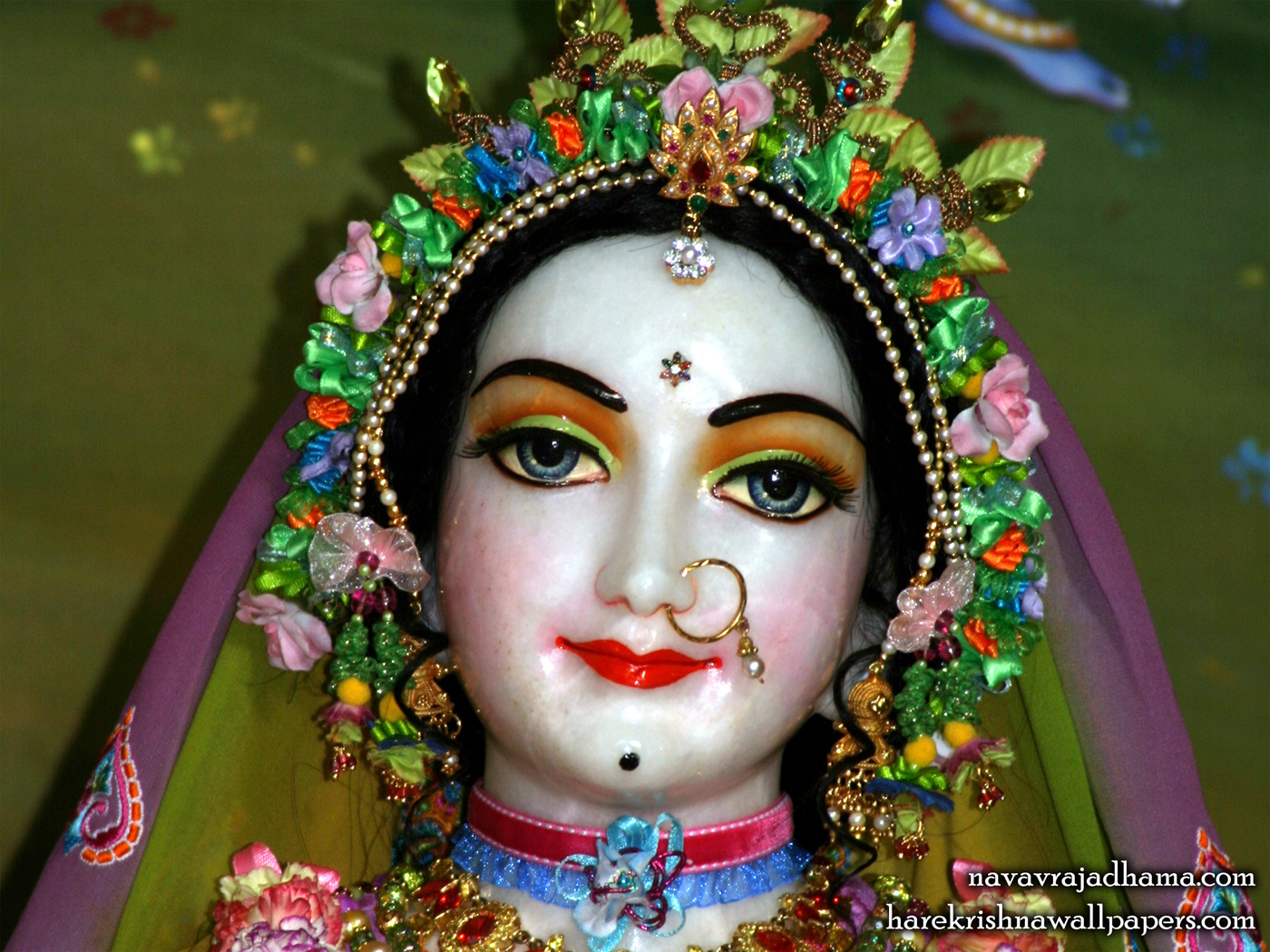 Sri Radha Close up Wallpaper (015) Size 1400x1050 Download