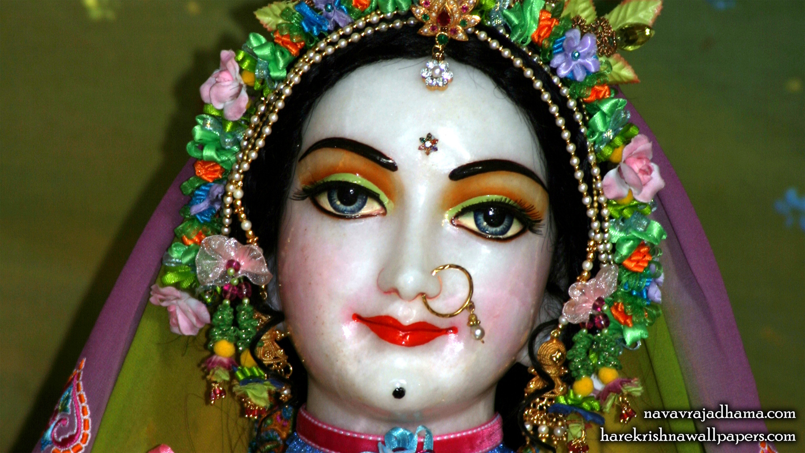 Sri Radha Close up Wallpaper (015) Size 1600x900 Download