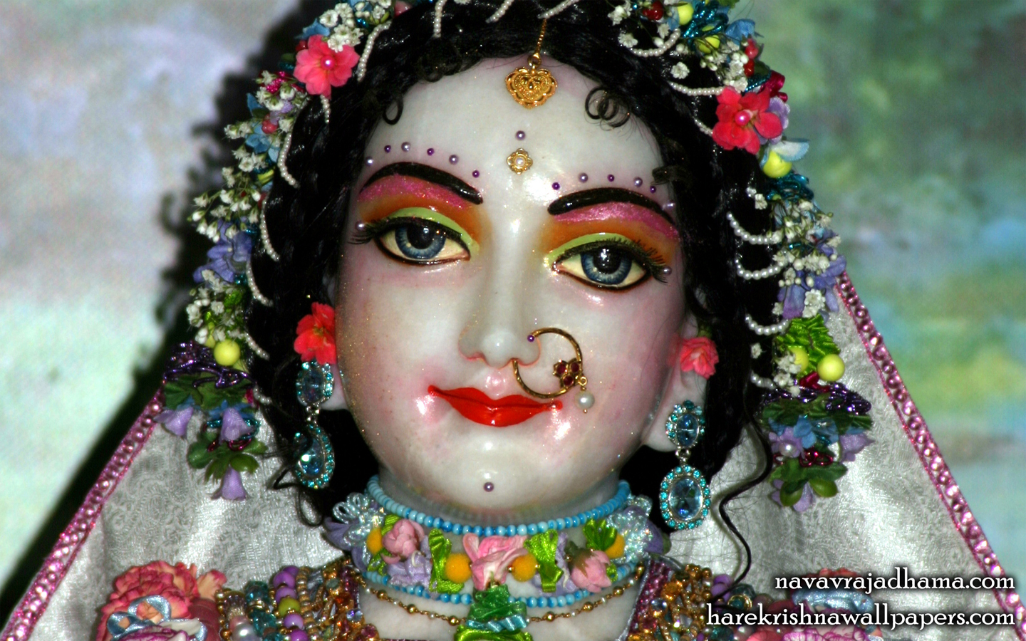 Sri Radha Close up Wallpaper (016) Size 1440x900 Download