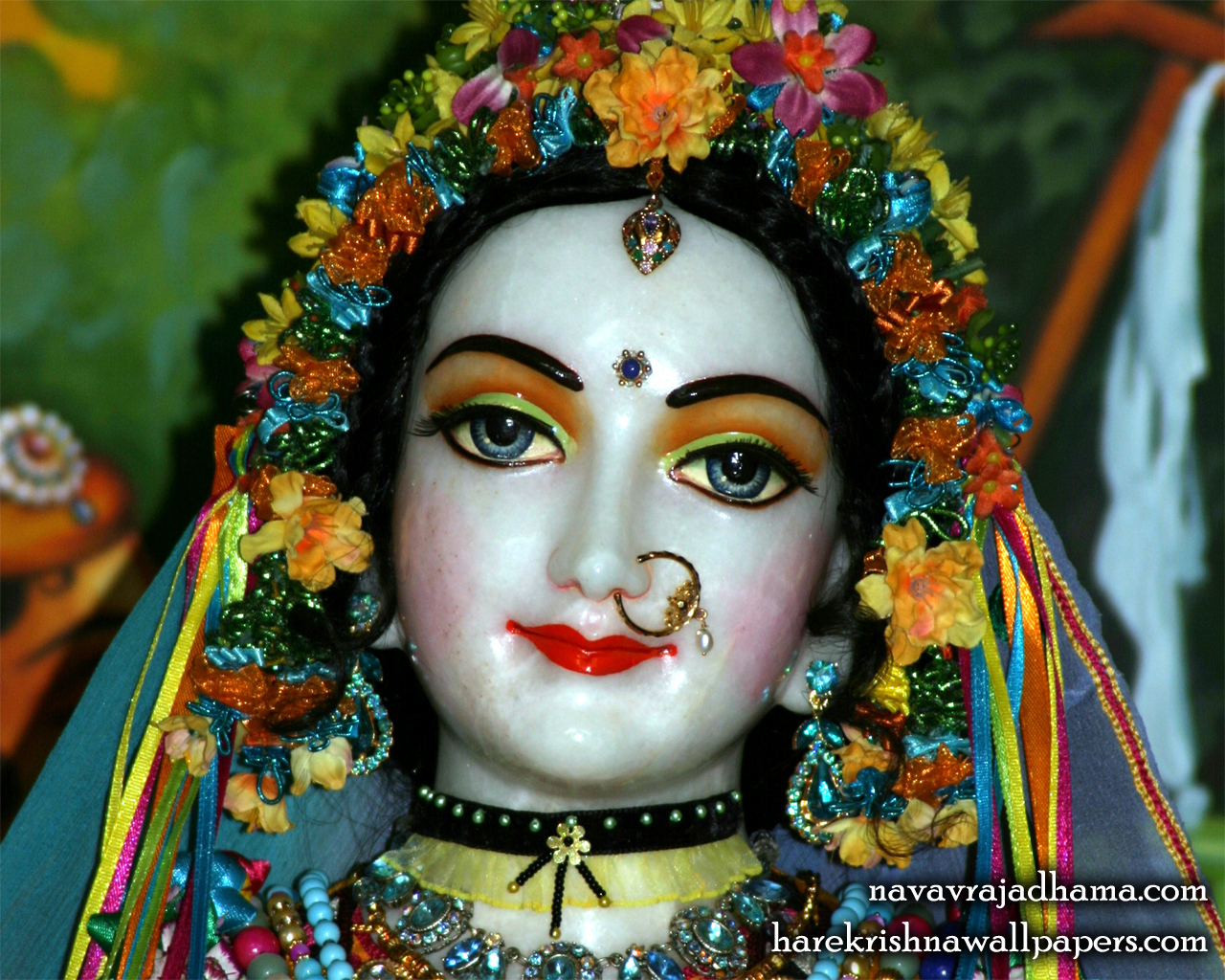 Sri Radha Close up Wallpaper (017) Size 1280x1024 Download