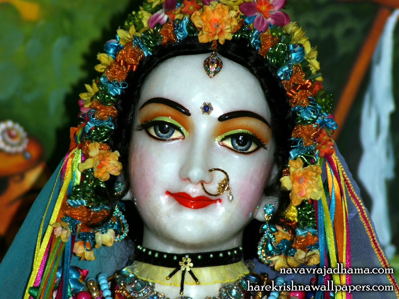 Sri Radha Close up Wallpaper (017) Size 1400x1050 Download