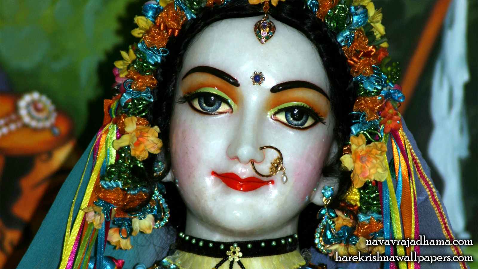 Sri Radha Close up Wallpaper (017) Size 1600x900 Download