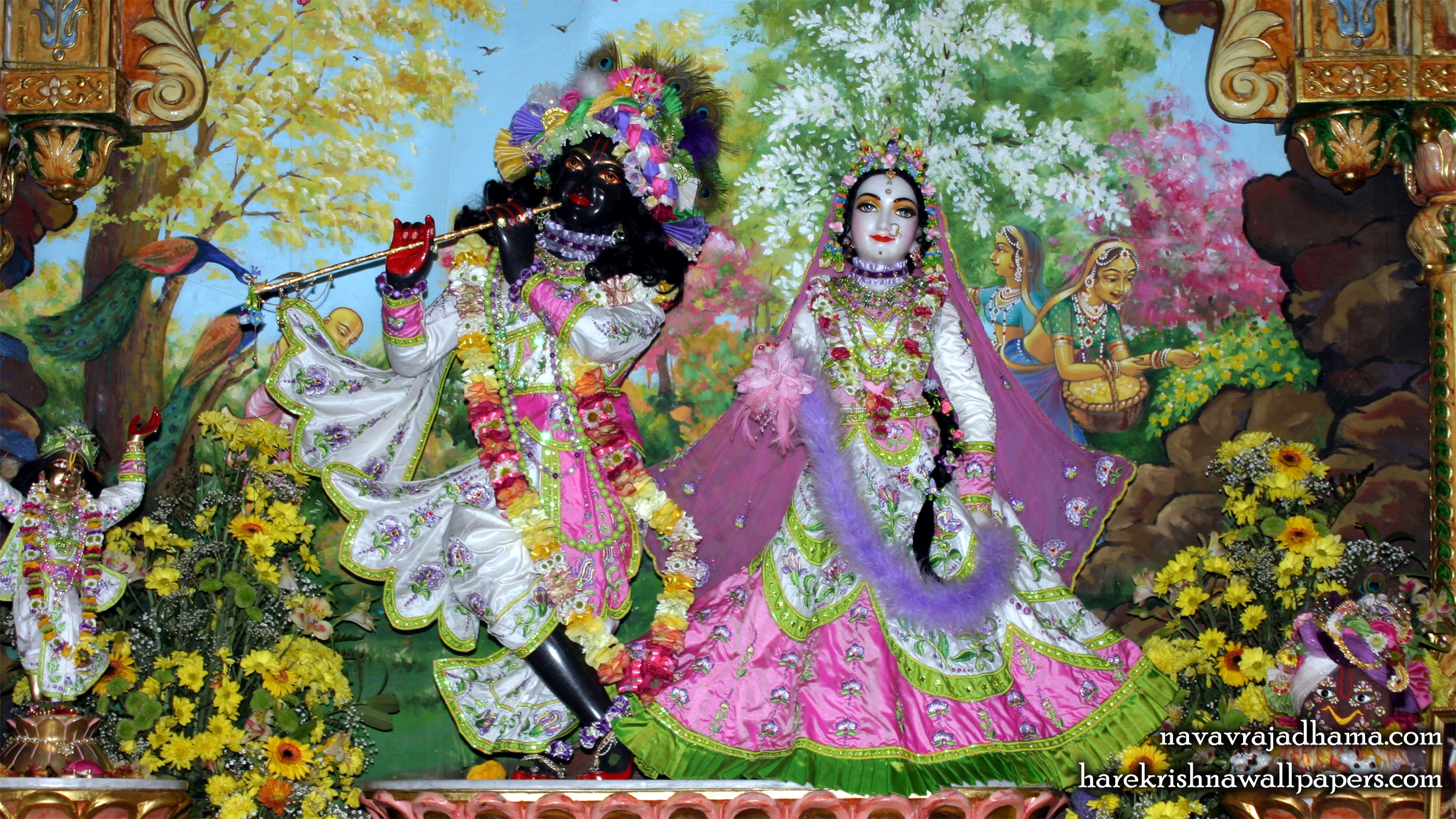 Sri Sri Radha Shyamsundar Wallpaper (017) Size 2400x1350 Download