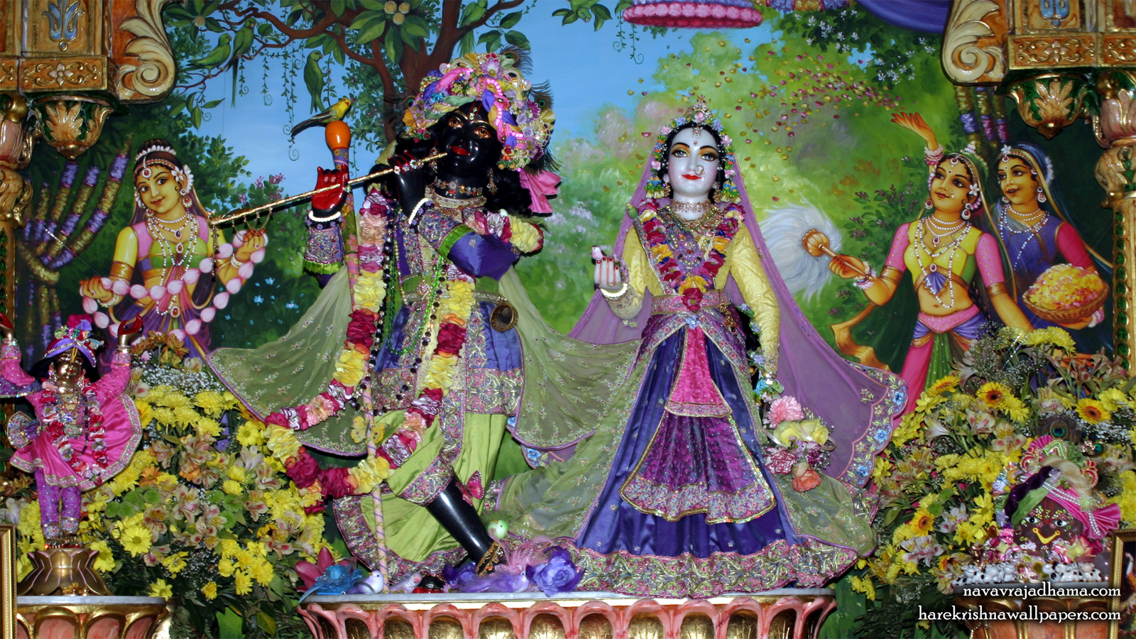 Sri Sri Radha Shyamsundar Wallpaper (018) Size 1600x900 Download