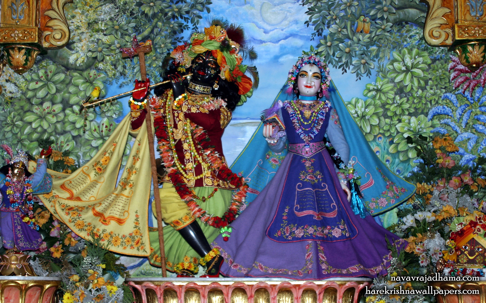 Sri Sri Radha Shyamsundar Wallpaper (019) Size 1680x1050 Download