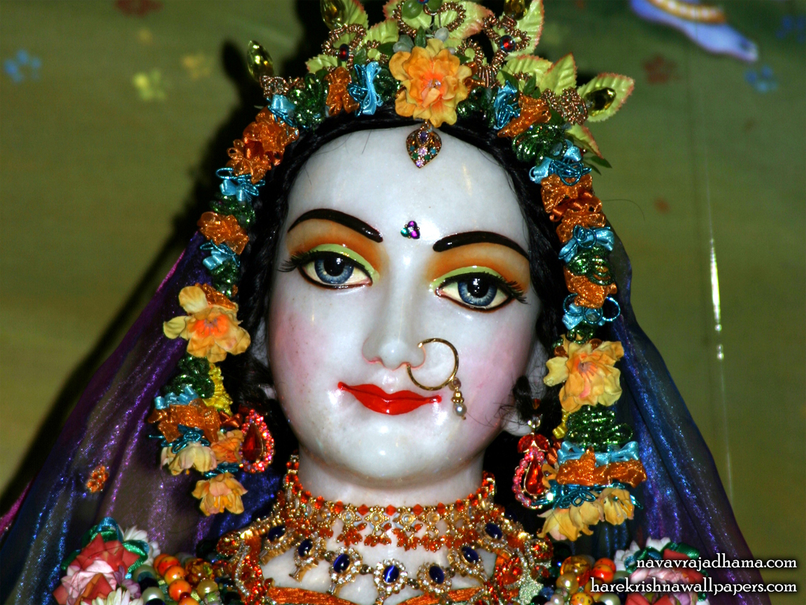 Sri Radha Close up Wallpaper (020) Size 1152x864 Download