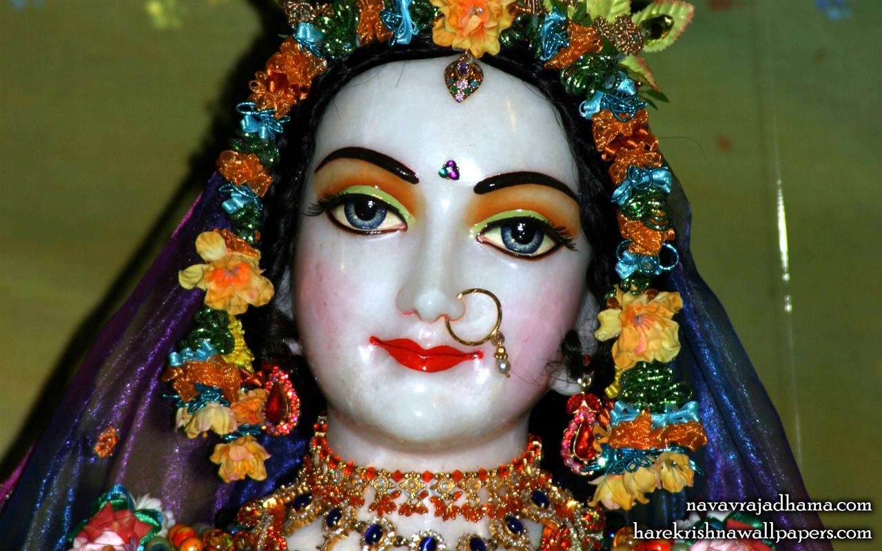 Sri Radha Close up Wallpaper (020) Size 1280x800 Download