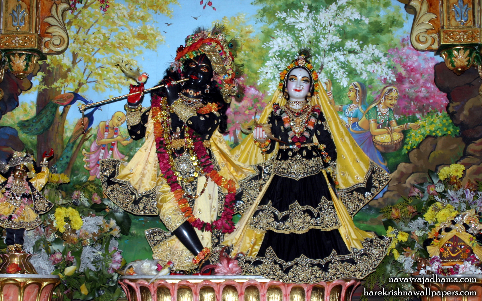Sri Sri Radha Shyamsundar Wallpaper (020) Size 1680x1050 Download
