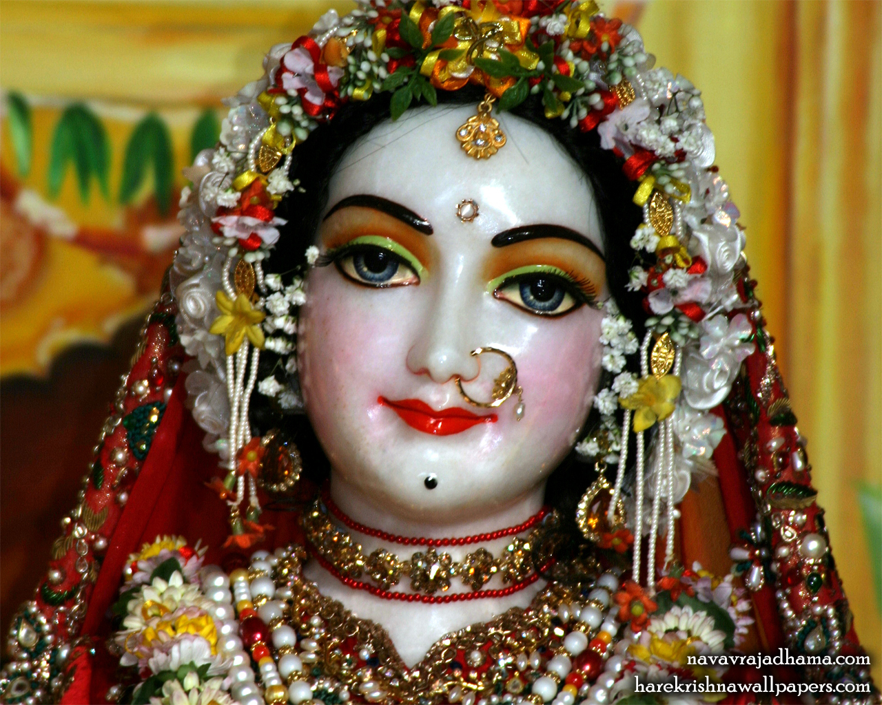 Sri Radha Close up Wallpaper (021) Size 1280x1024 Download