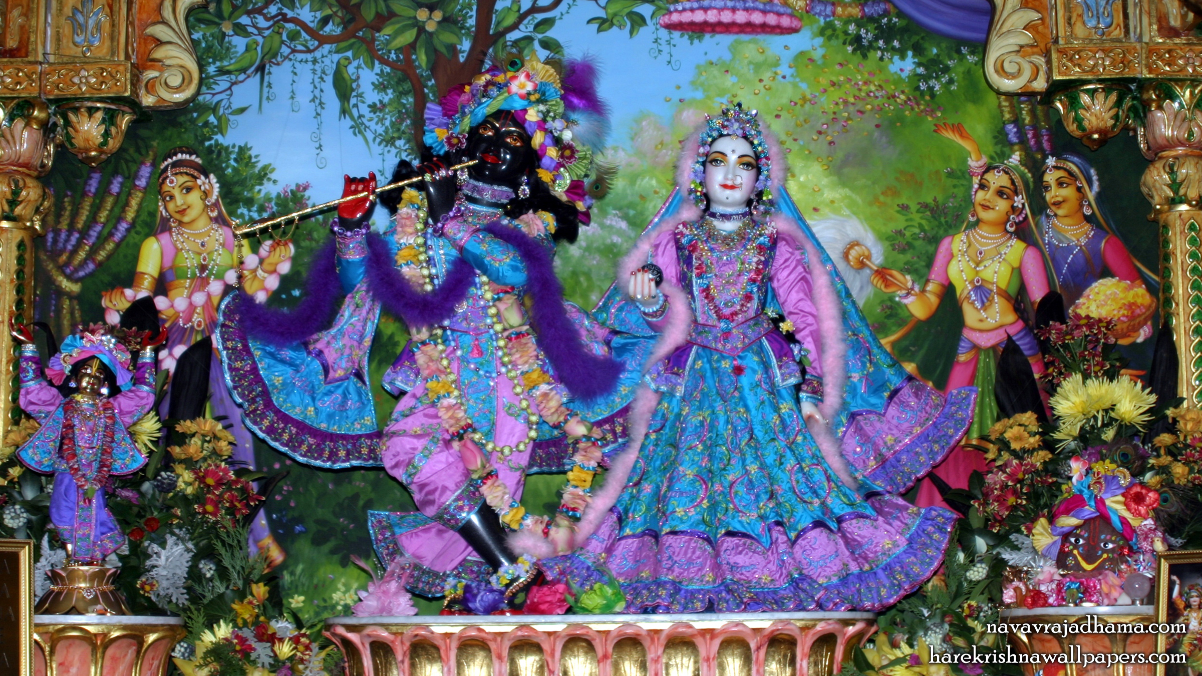 Sri Sri Radha Shyamsundar Wallpaper (021) Size 2400x1350 Download