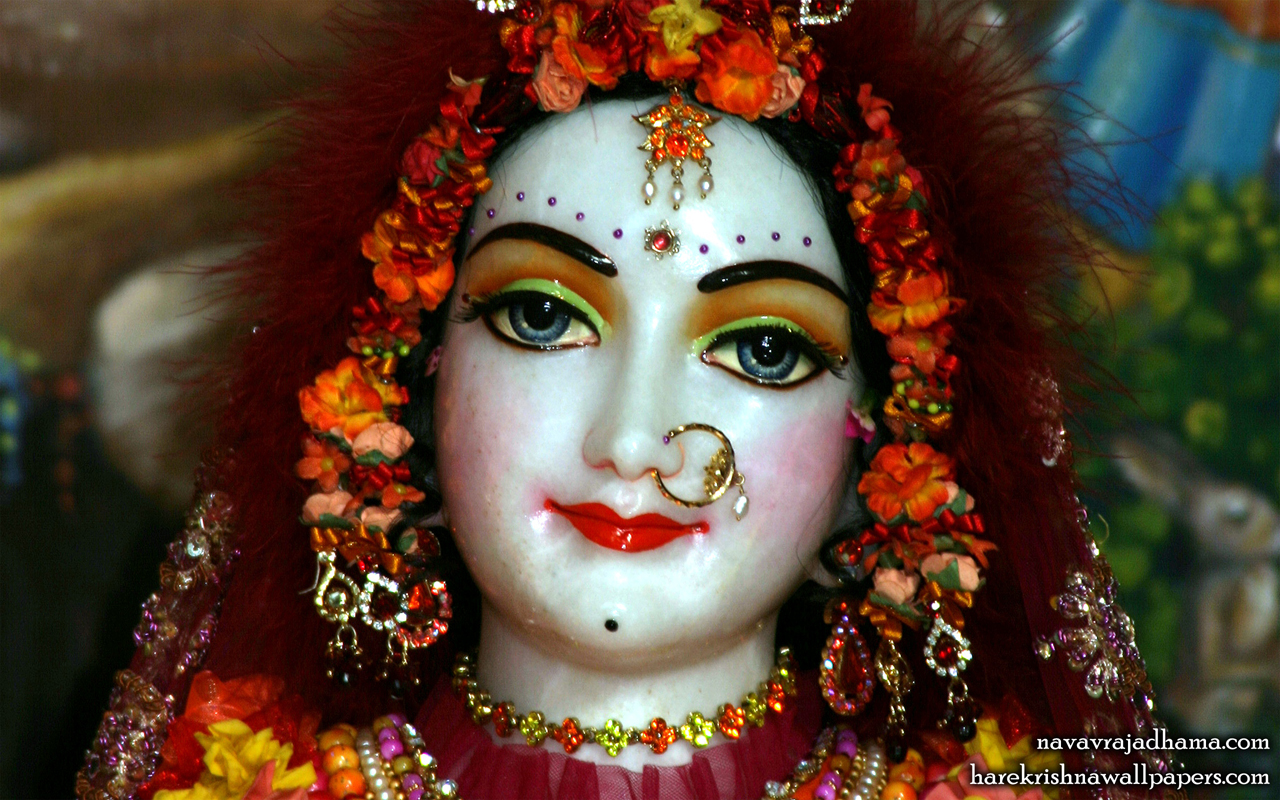 Sri Radha Close up Wallpaper (022) Size 1280x800 Download
