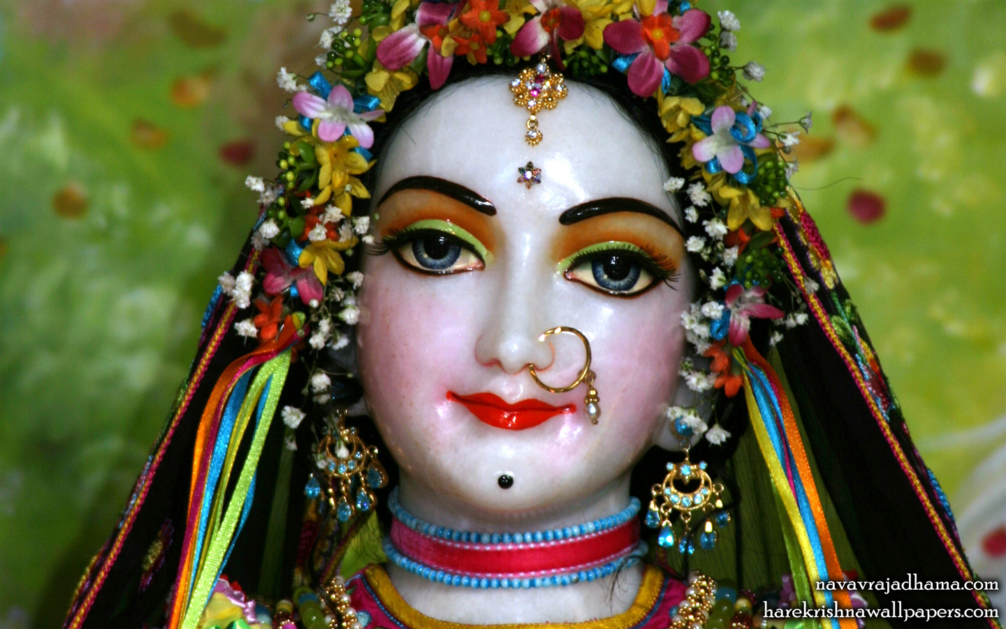 Sri Radha Close up Wallpaper (023) Size 1440x900 Download