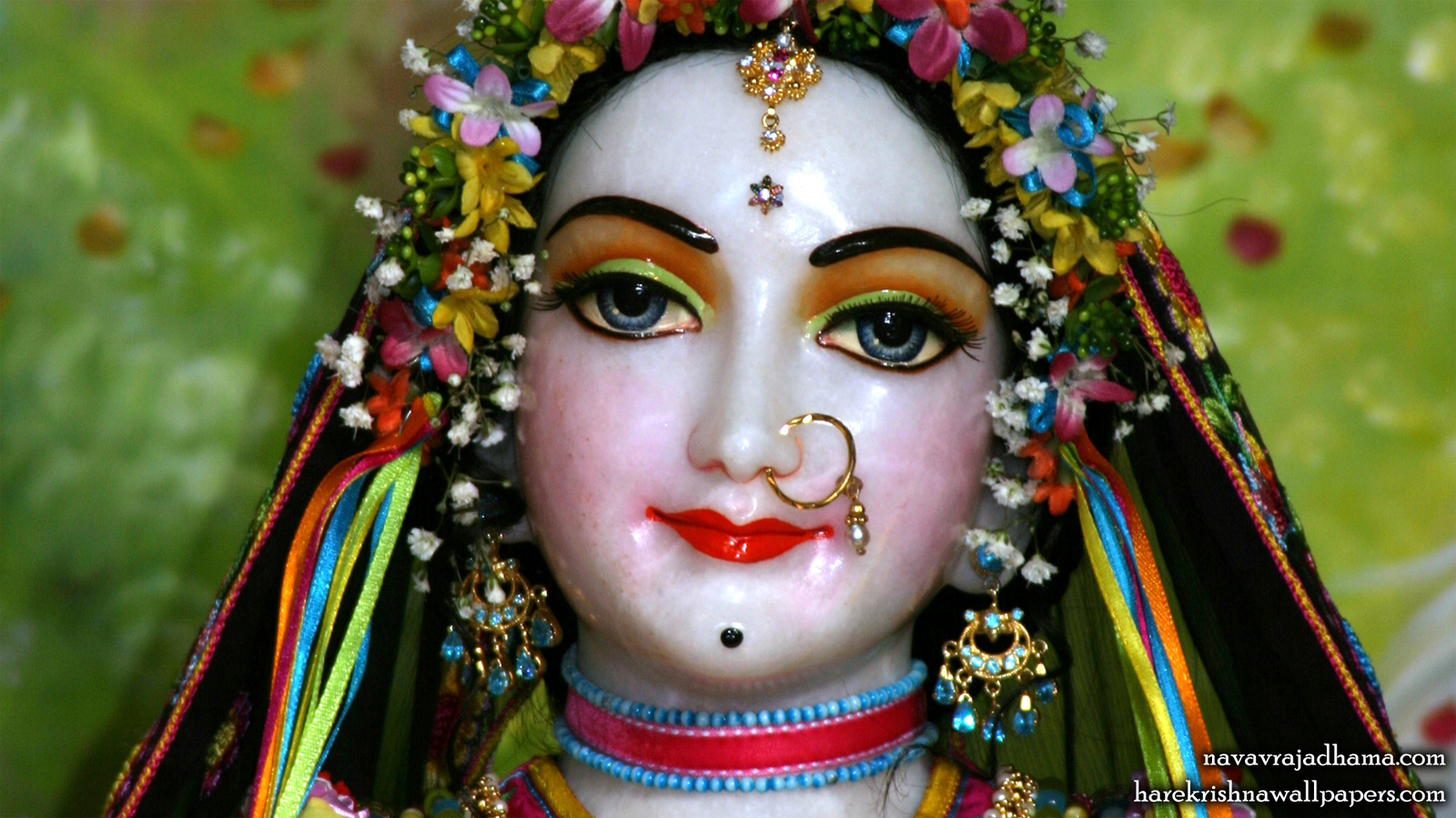 Sri Radha Close up Wallpaper (023) Size 1600x900 Download