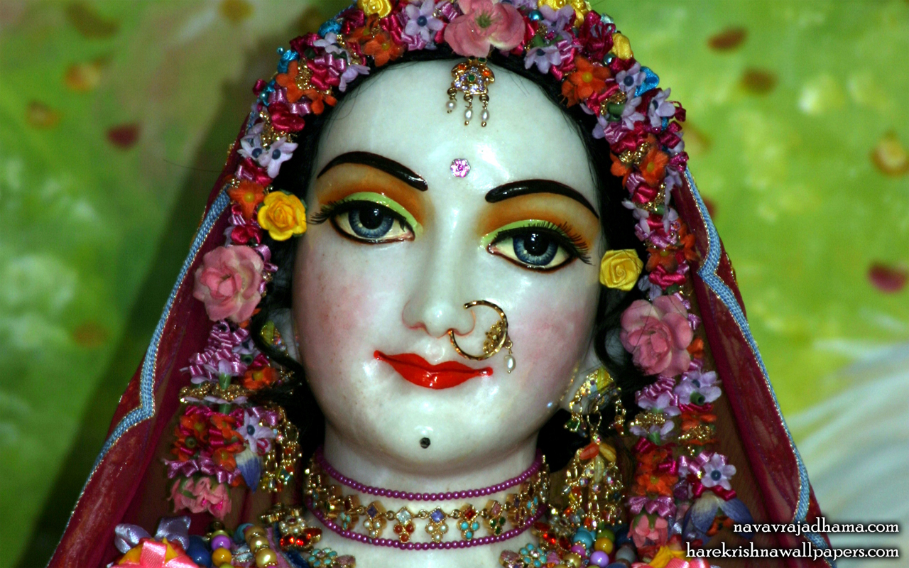 Sri Radha Close up Wallpaper (024) Size 1280x800 Download