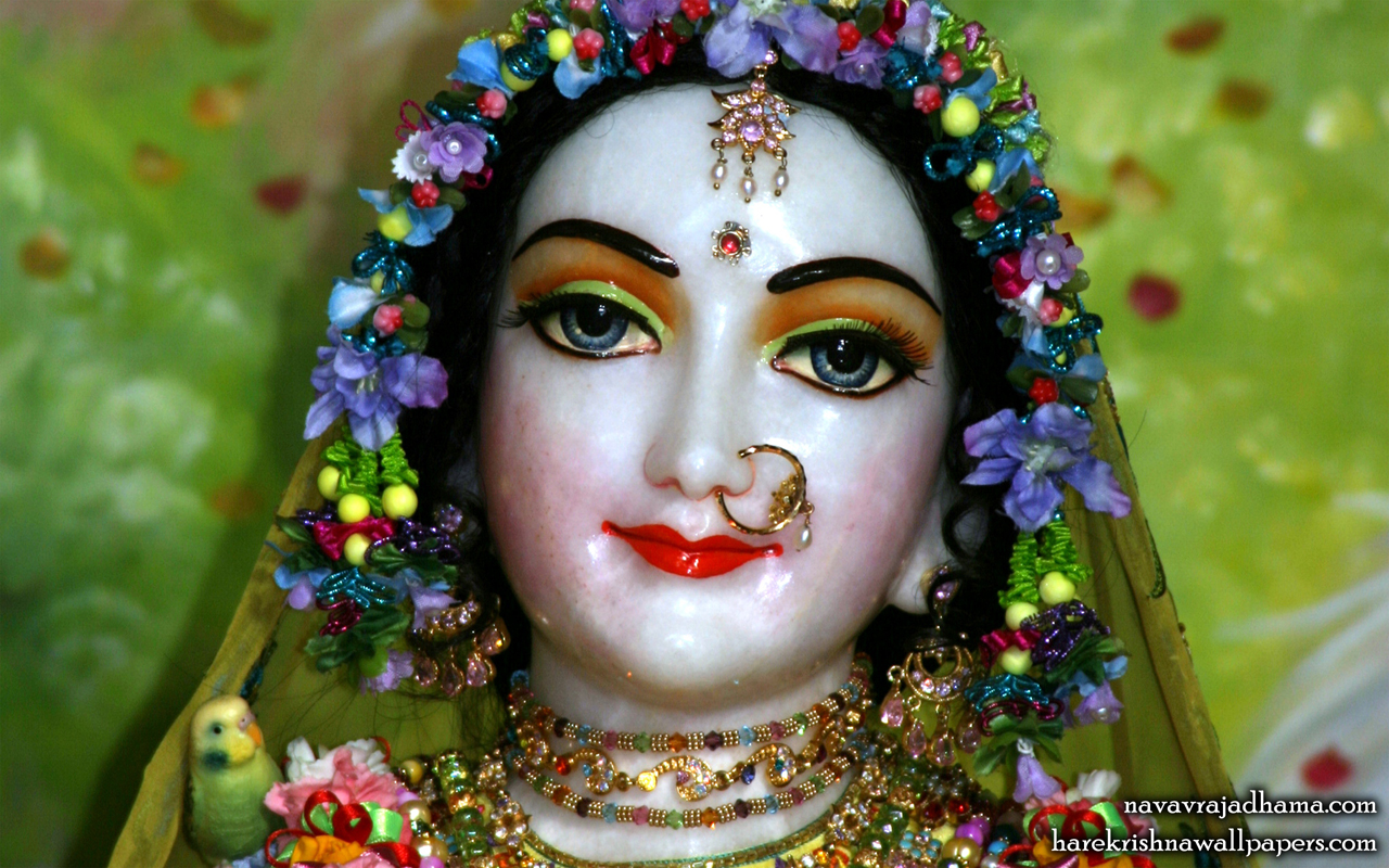 Sri Radha Close up Wallpaper (026) Size 1280x800 Download