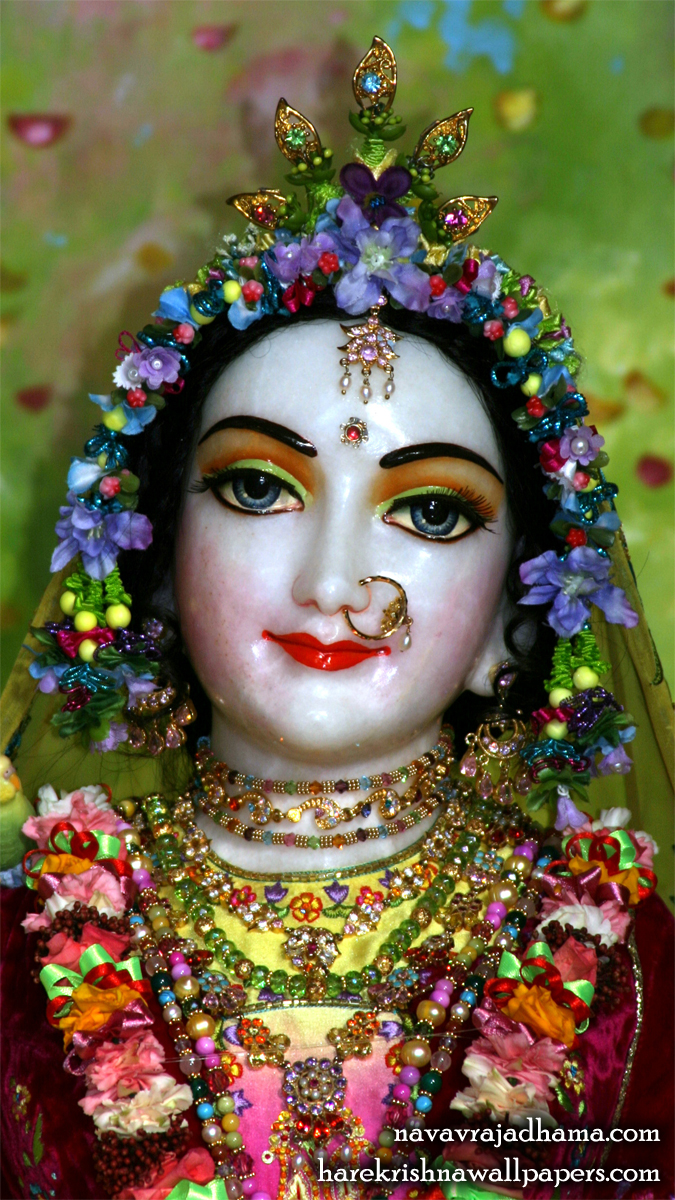 Sri Radha Close up Wallpaper (026) Size 675x1200 Download