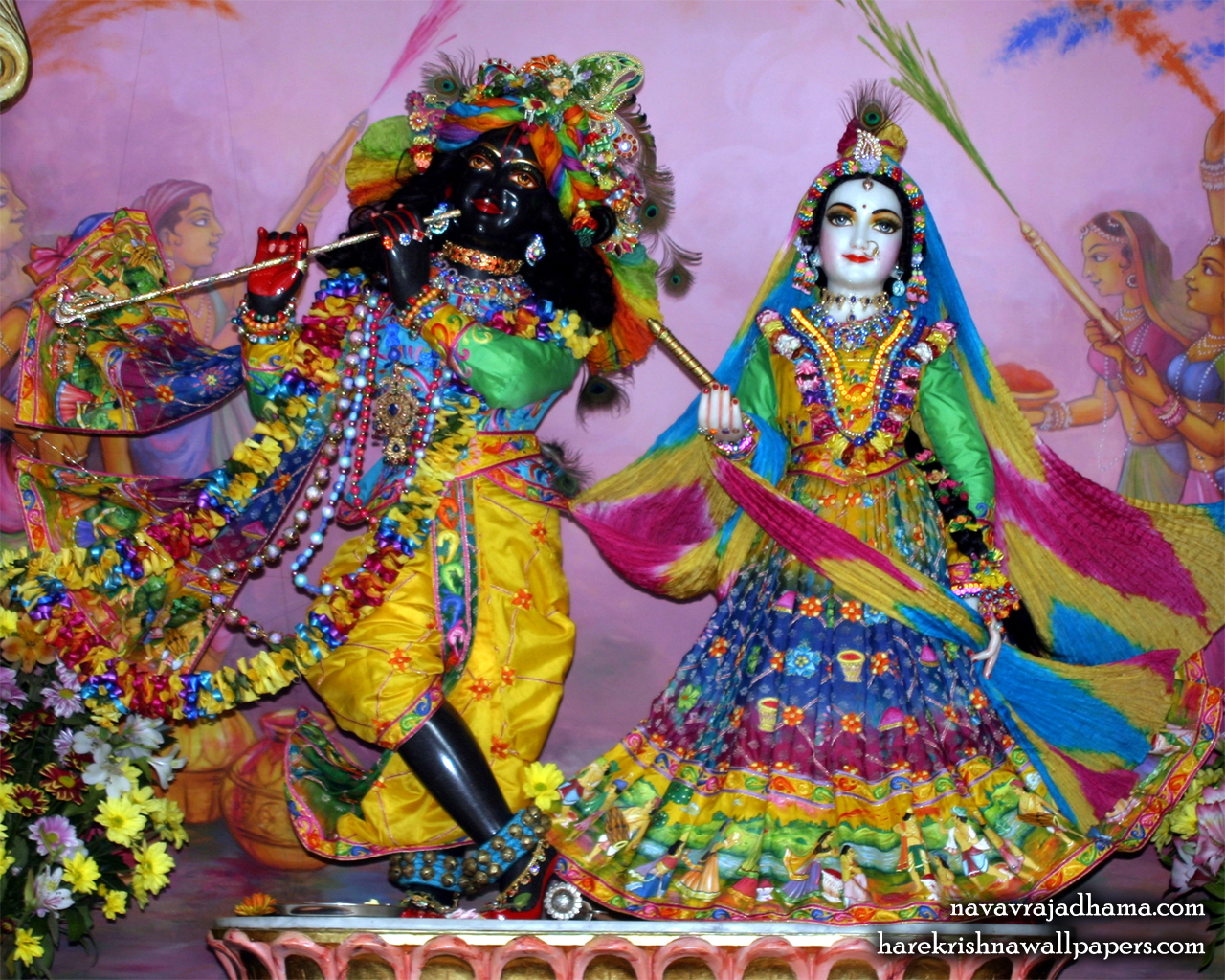Sri Sri Radha Shyamsundar Wallpaper (026) Size 1280x1024 Download