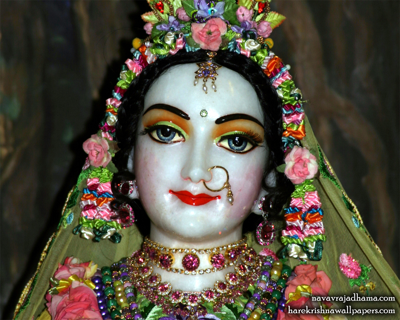 Sri Radha Close up Wallpaper (027) Size 1280x1024 Download