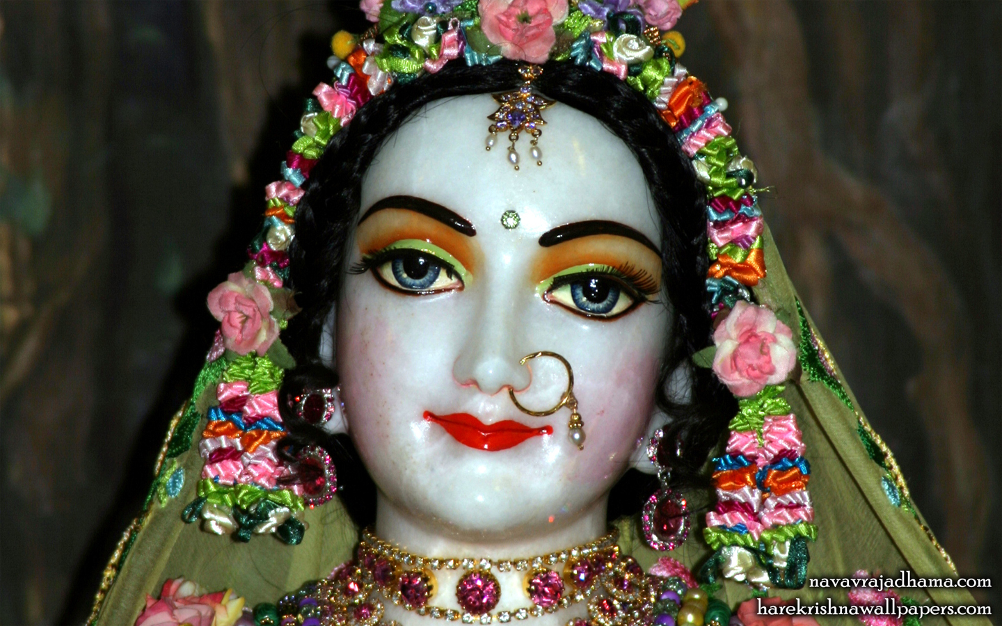 Sri Radha Close up Wallpaper (027) Size 1440x900 Download