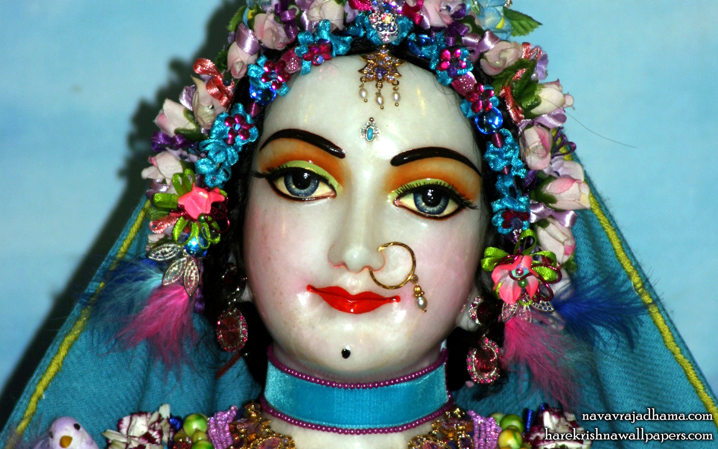 Sri Radha Close up Wallpaper (029) Size 1440x900 Download