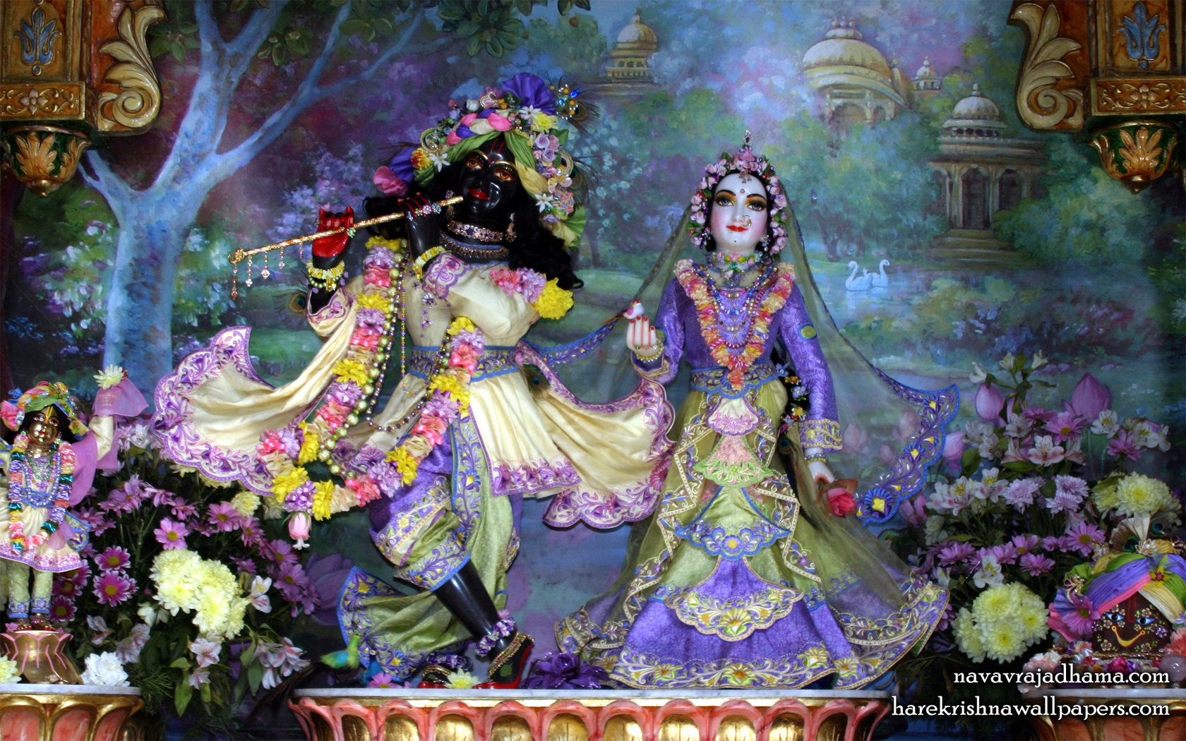 Sri Sri Radha Shyamsundar Wallpaper (029) Size 1680x1050 Download
