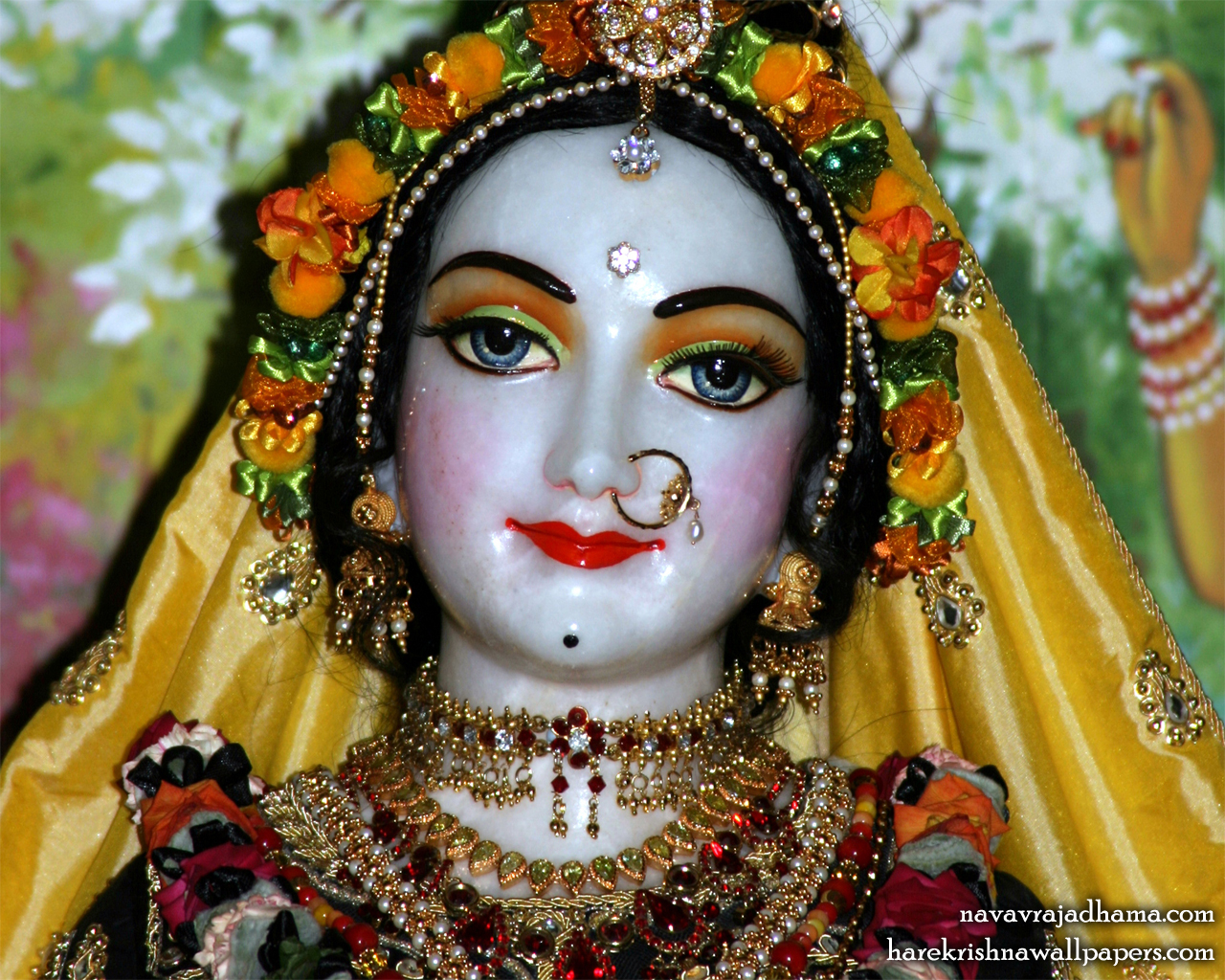 Sri Radha Close up Wallpaper (030) Size 1280x1024 Download