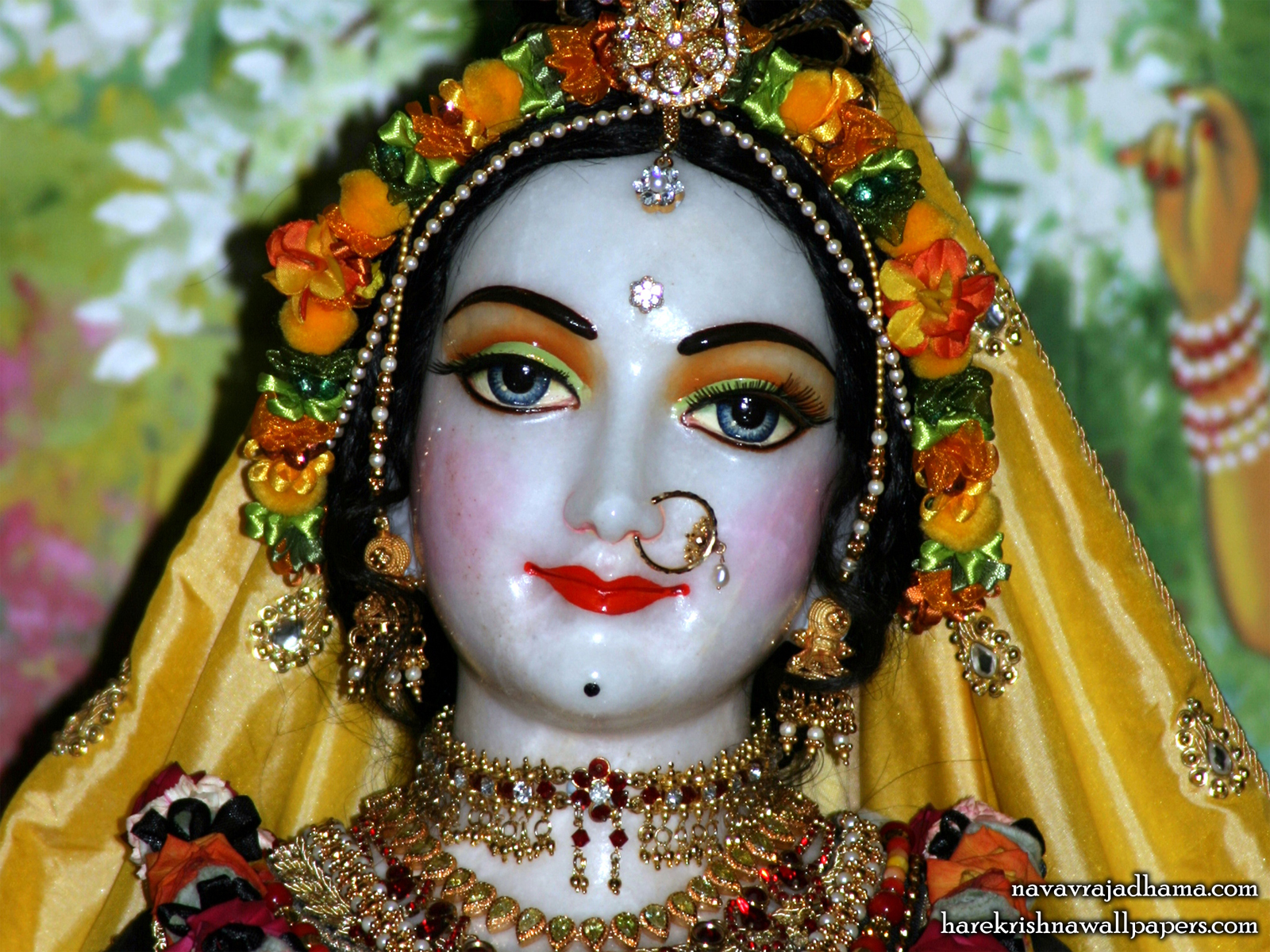 Sri Radha Close up Wallpaper (030) Size1600x1200 Download