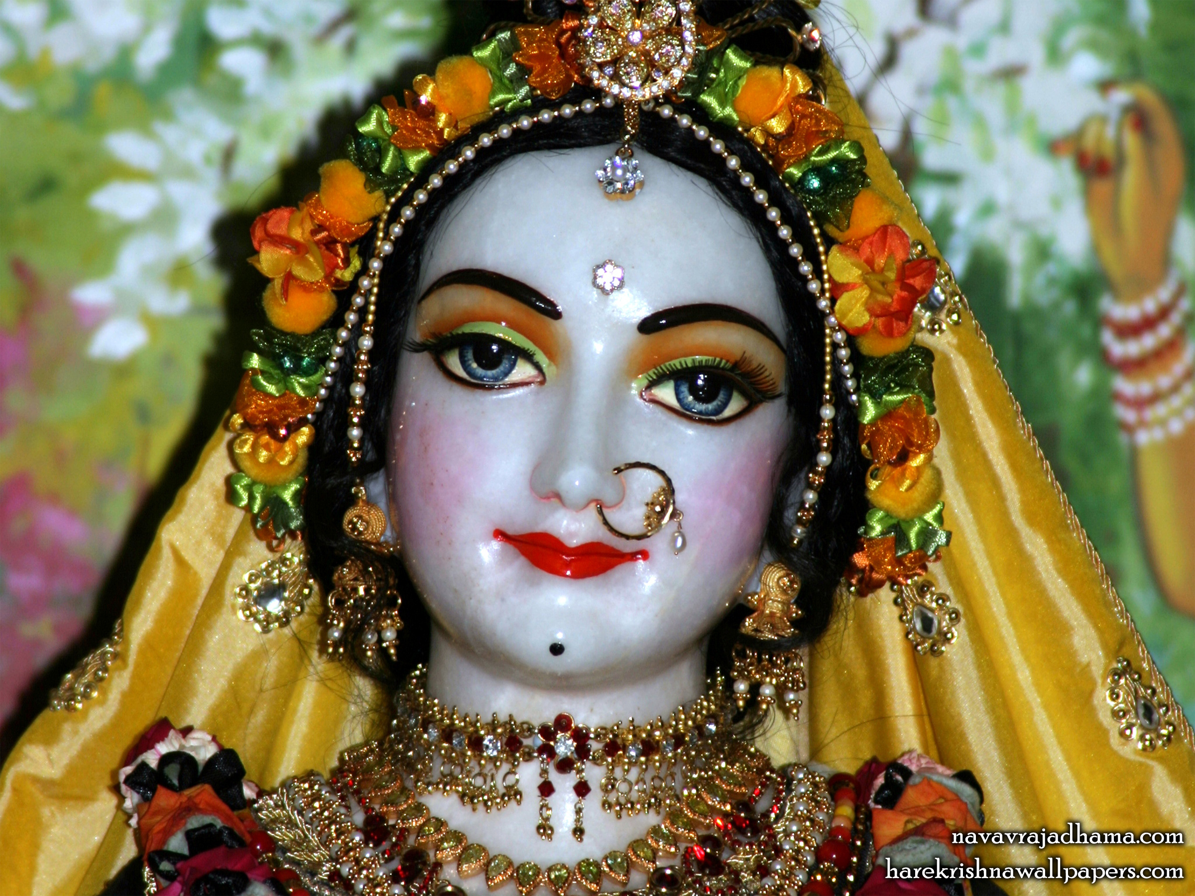 Sri Radha Close up Wallpaper (030) Size 2400x1800 Download