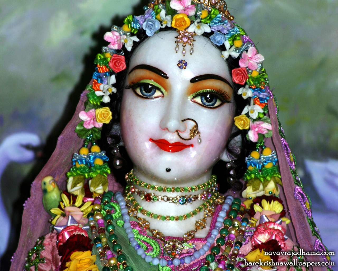 Sri Radha Close up Wallpaper (031) Size 1280x1024 Download