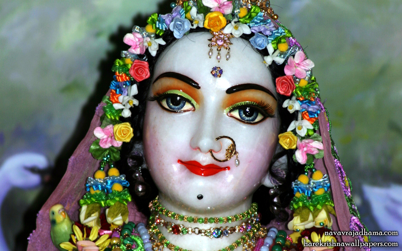 Sri Radha Close up Wallpaper (031) Size 1280x800 Download