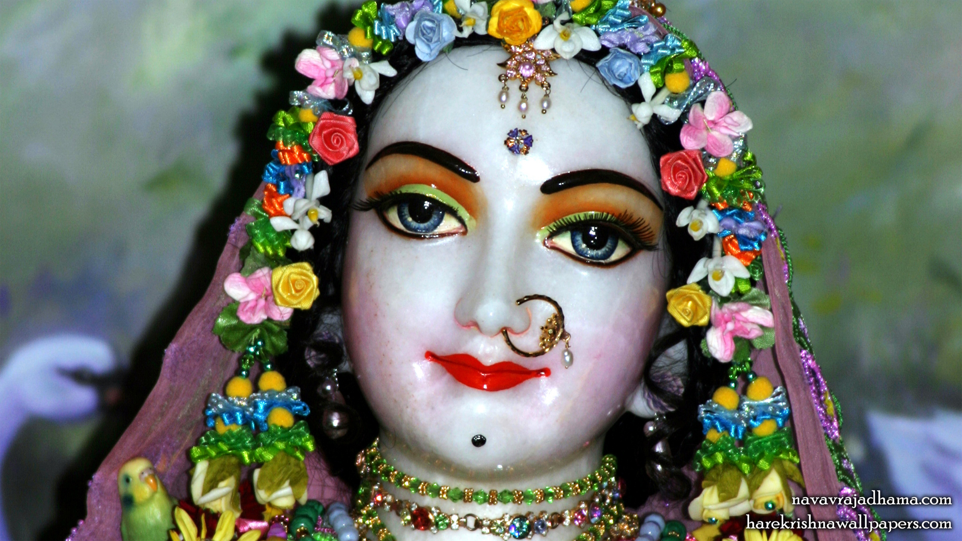 Sri Radha Close up Wallpaper (031) Size 1920x1080 Download