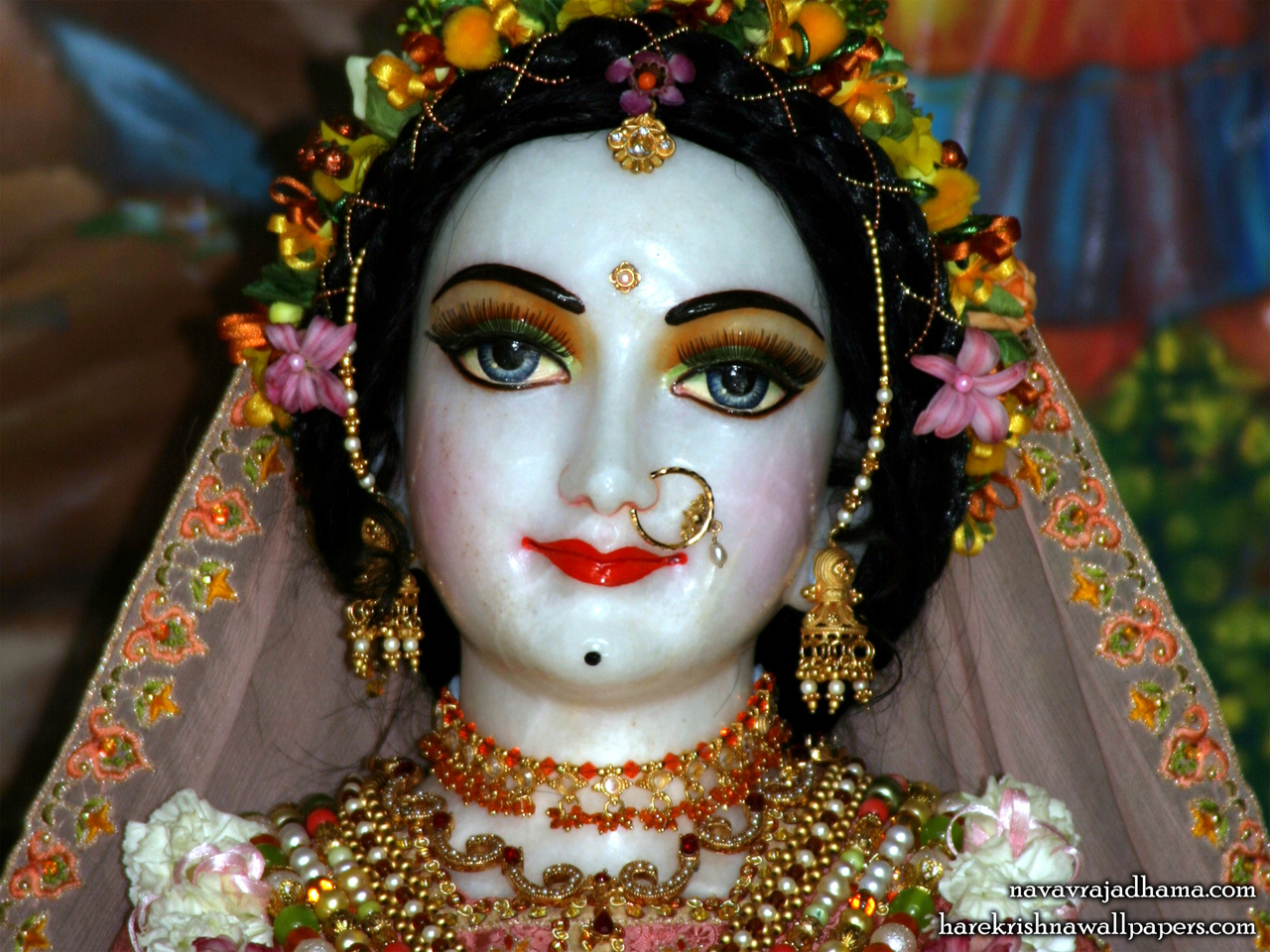 Sri Radha Close up Wallpaper (032) Size 1280x960 Download