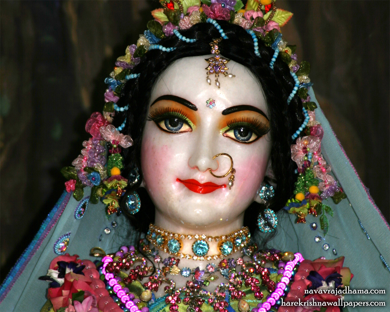 Sri Radha Close up Wallpaper (035) Size 1280x1024 Download
