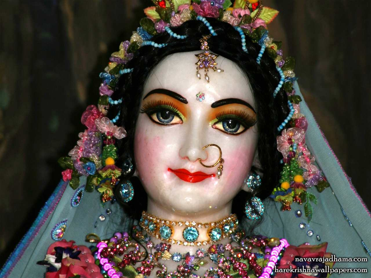 Sri Radha Close up Wallpaper (035) Size 1280x960 Download