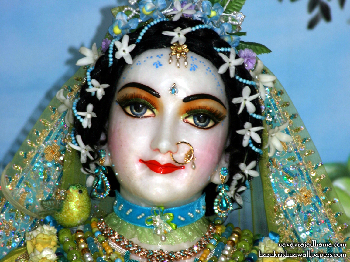 Sri Radha Close up Wallpaper (036) Size 1152x864 Download