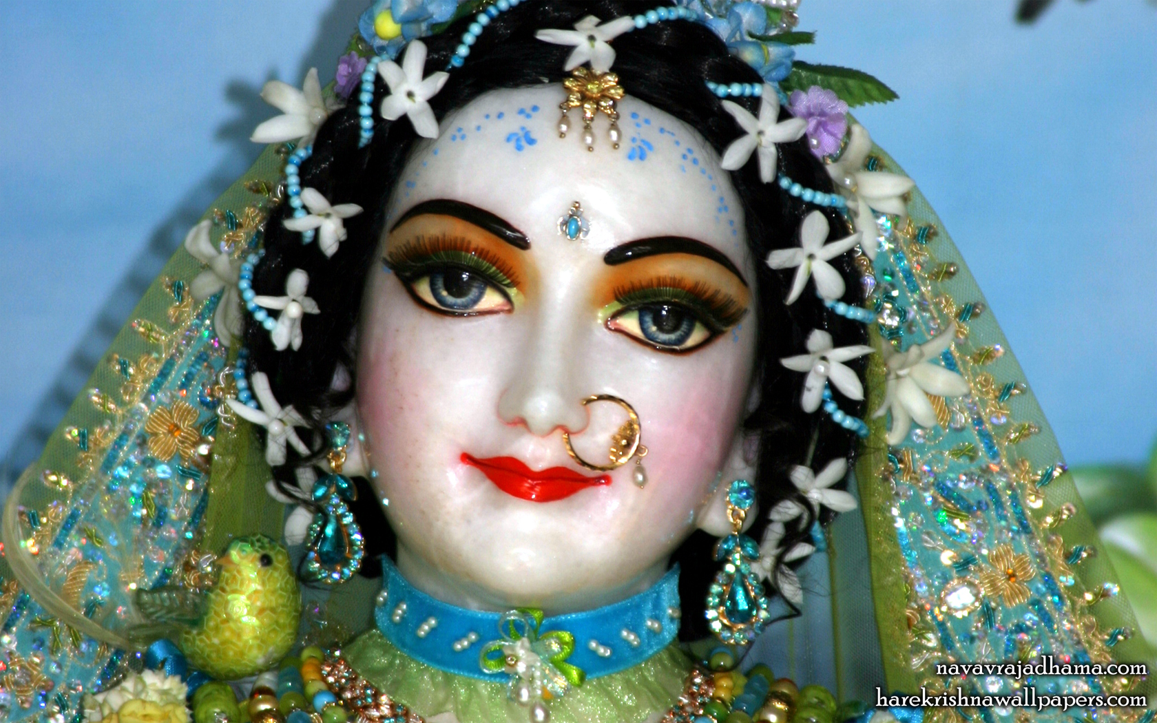 Sri Radha Close up Wallpaper (036) Size 1680x1050 Download