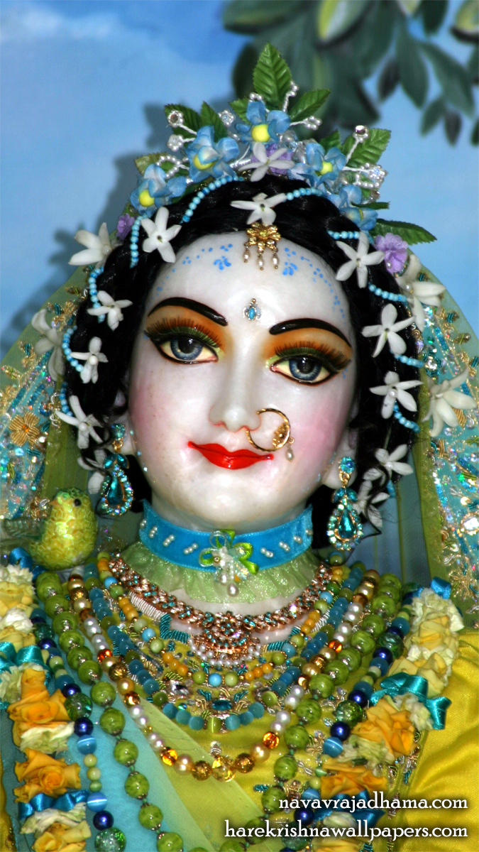 Sri Radha Close up Wallpaper (036) Size 675x1200 Download