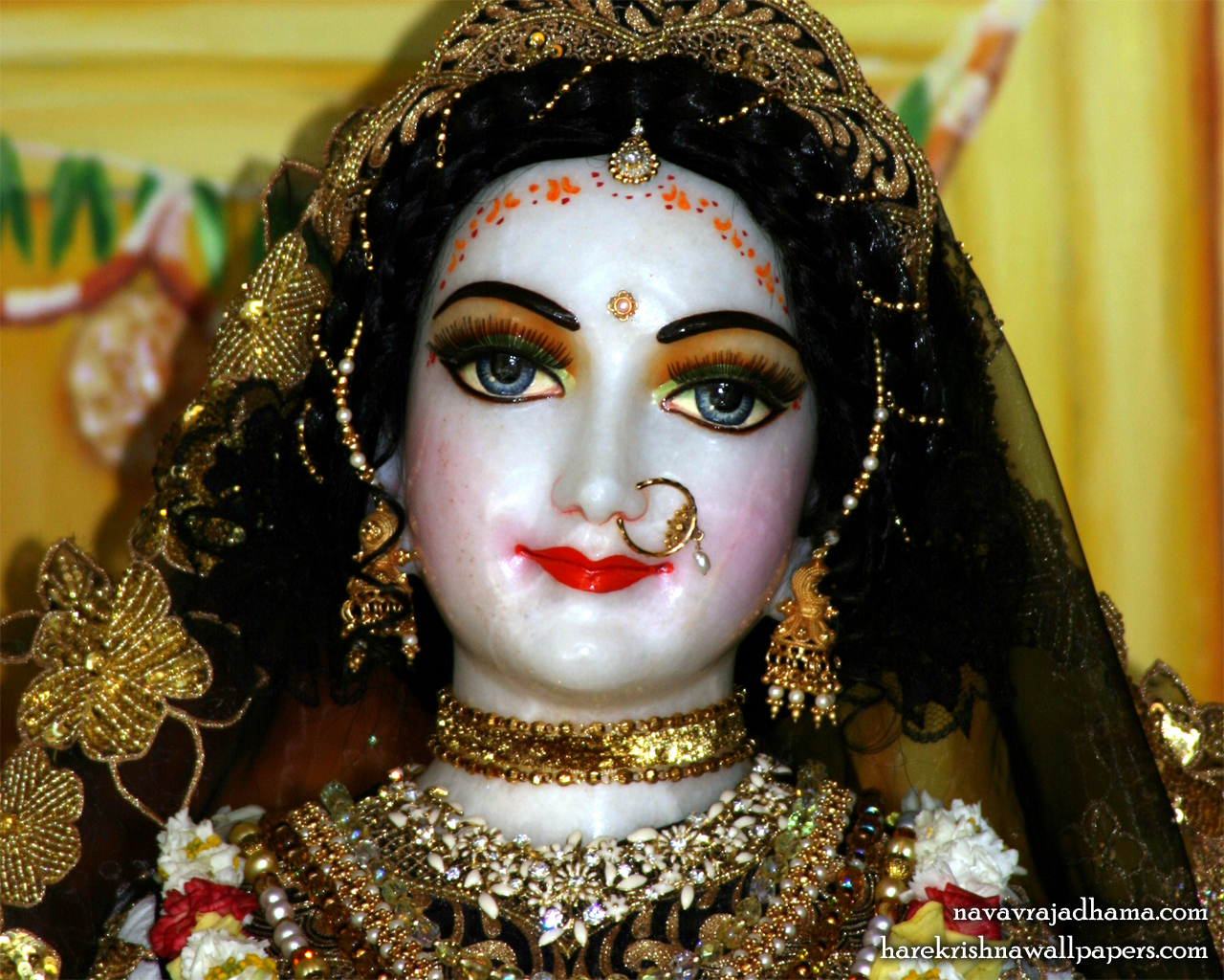 Sri Radha Close up Wallpaper (037) Size 1280x1024 Download