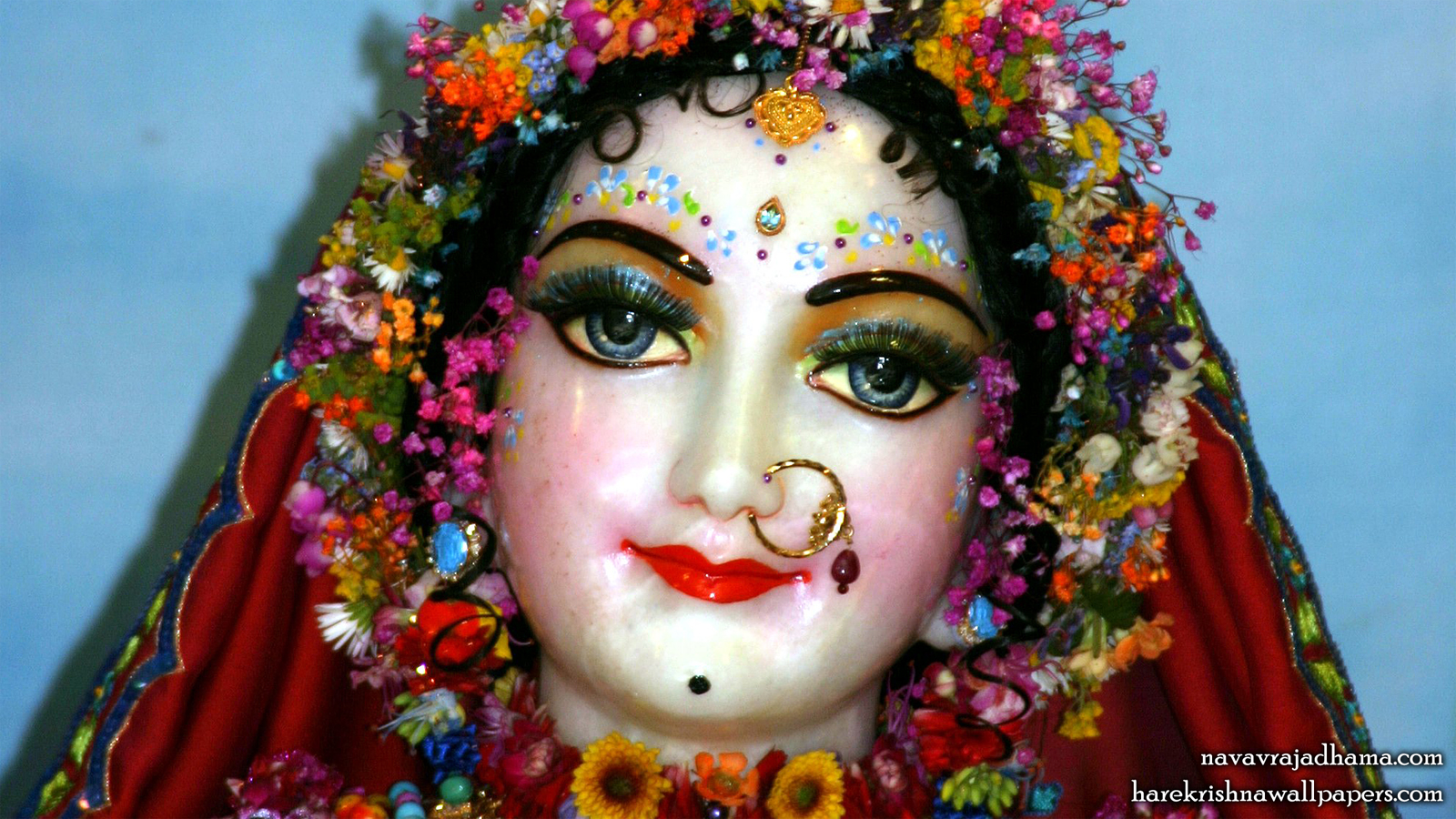 Sri Radha Close up Wallpaper (038) Size 1600x900 Download